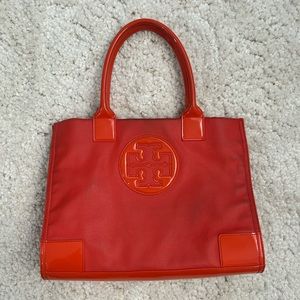 Tory Burch Orange Ella Tote Bag
